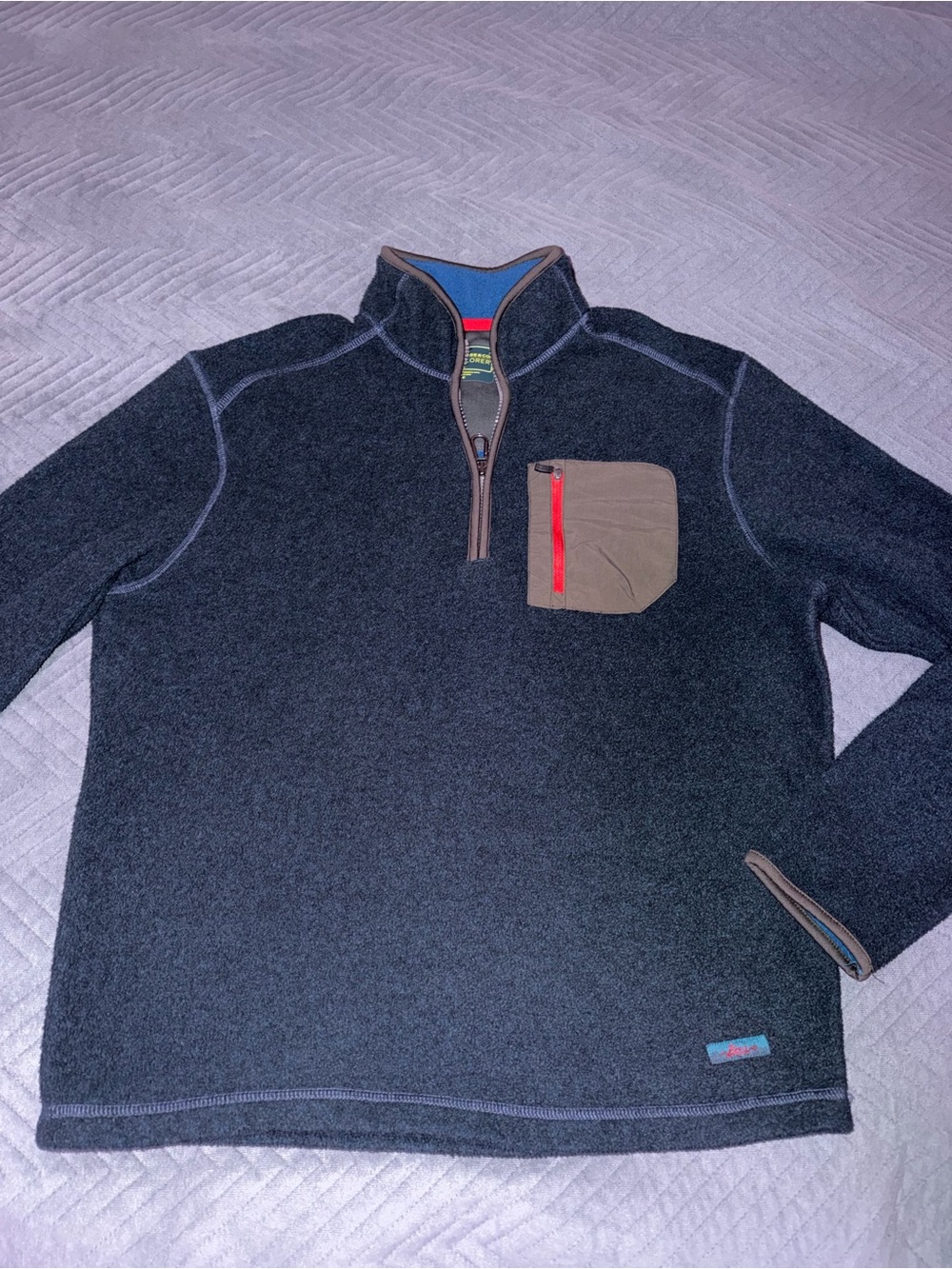 G.H. Bass & Co Explorer men 1/4 zip fleece pullover jacket size M